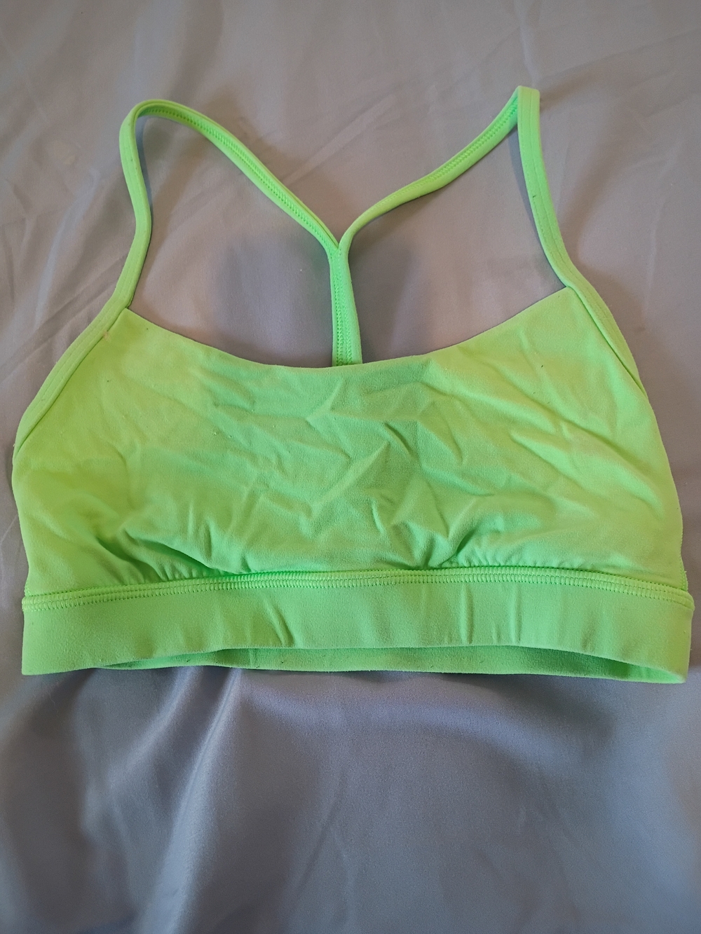 lululemon athletica Neon Green Racerback Sports Bra